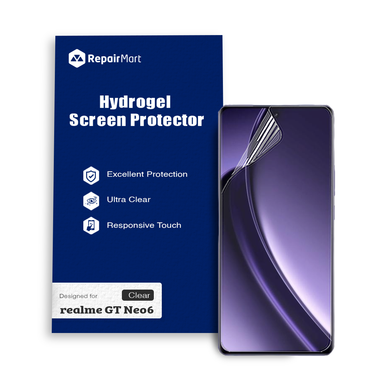 Realme GT Neo6 Compatible Premium Hydrogel Screen Protector With Full Coverage Ultra HD